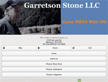 Tablet Screenshot of garretsonstone.com